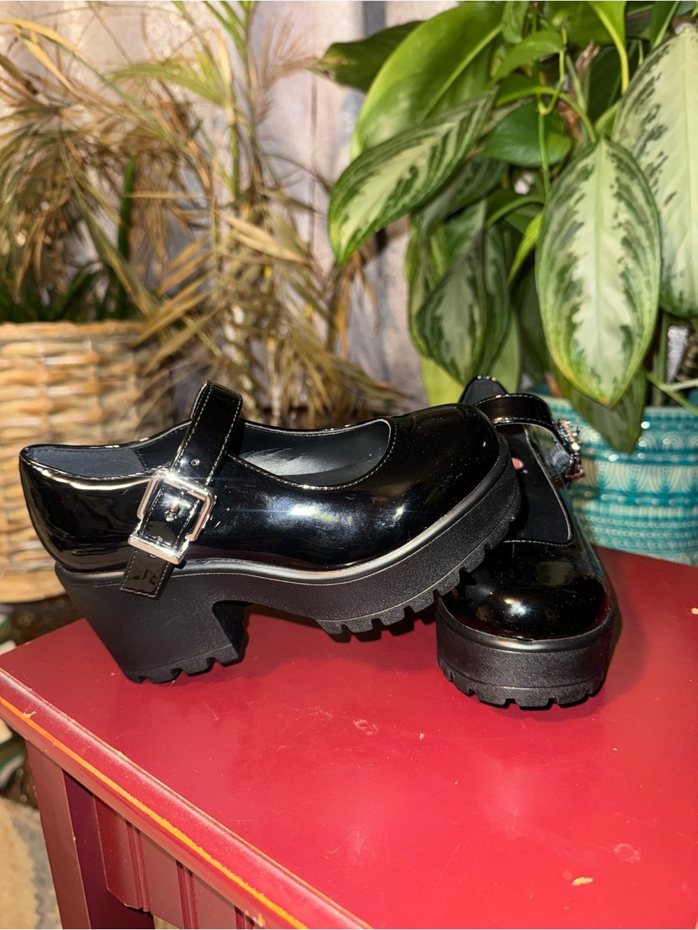 GB Girls' Frank-Girl Lug Sole Platform Mary Janes